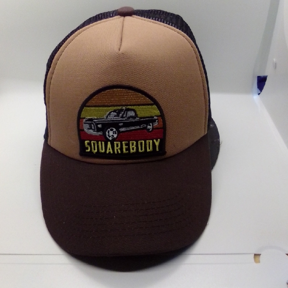 Hand Crafted Brown and Tan Squarebody Hat